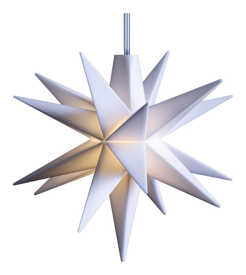 Sterntaler Baby-Stern - Durchmesser 8 cm - Weiß