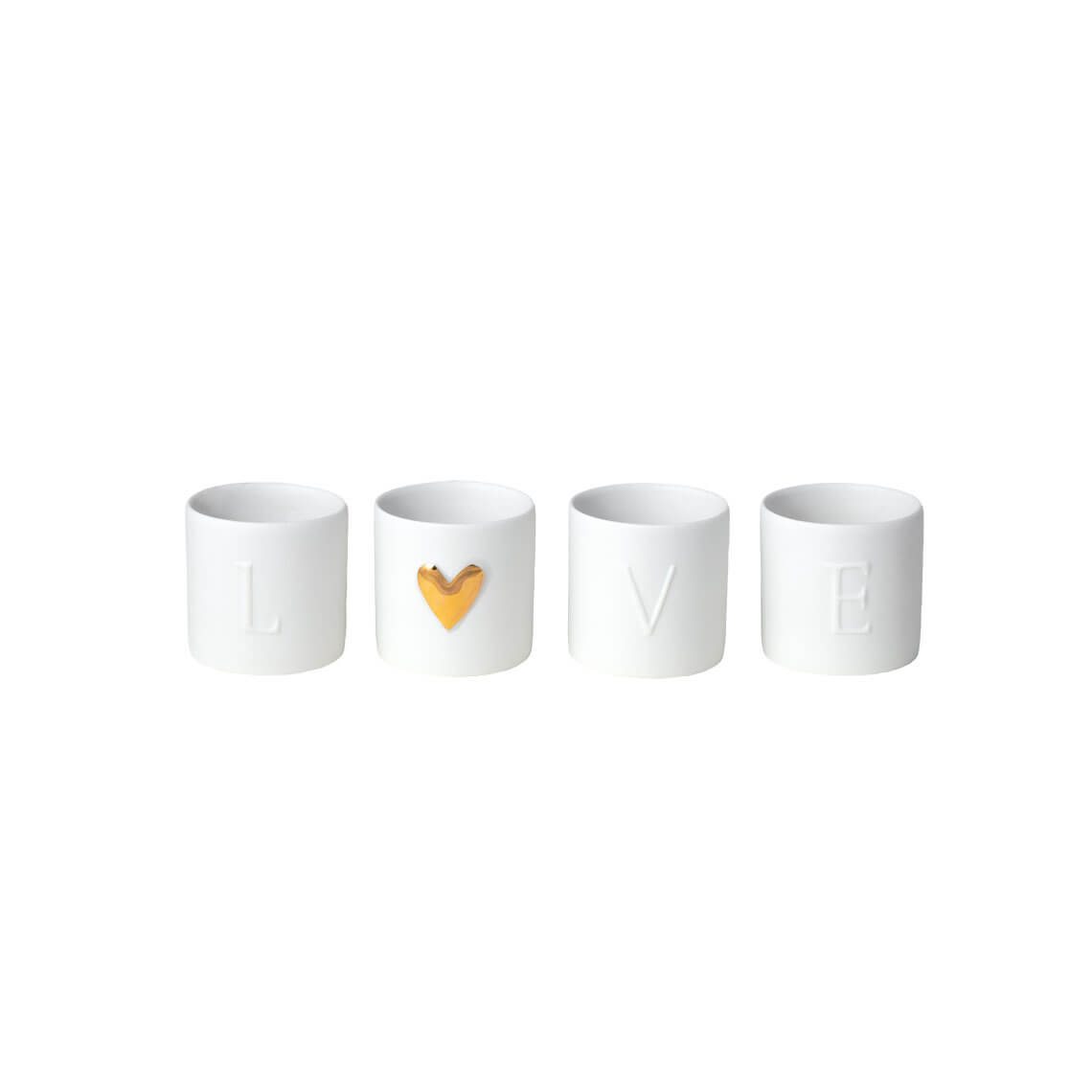 RÄDER TEELICHTHALTER LOVE LICHTER - 4er Set