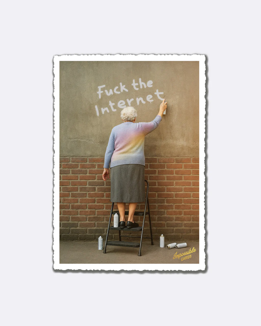 ChicMic Impossible Postkarte - Fuck the Internet