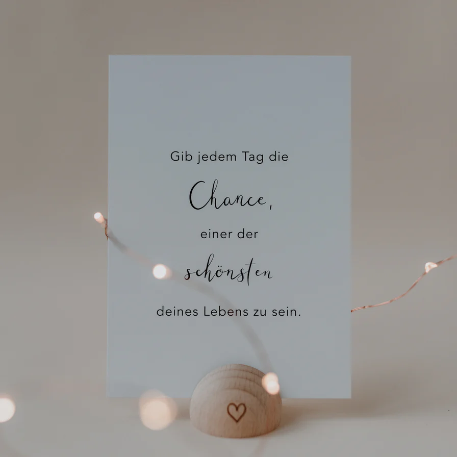 Eulenschnitt Postkarte Jeder Tag 