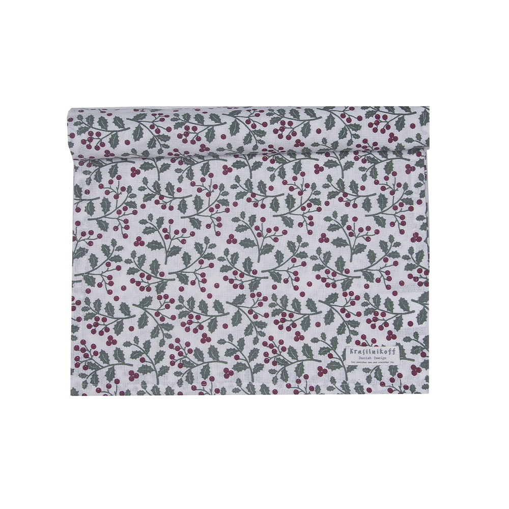 Krasilnikoff Tischläufer CHRISTMAS HOLLY