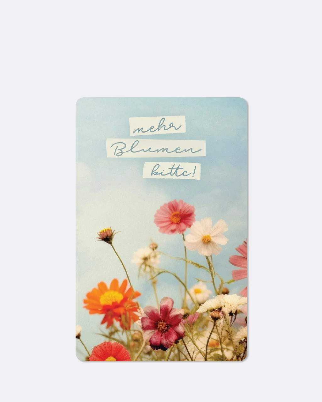 ChicMic Luna Card - Mini Postkarte - Mehr Blumen bitte!
