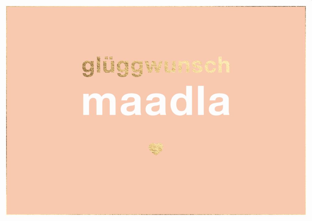 Cityproduct - Postkarte - glüggwunsch maadla