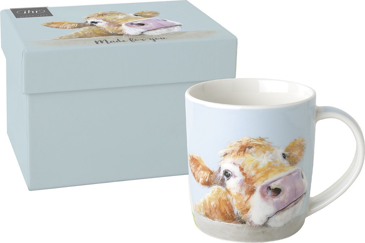 Ideal Home Range - TASSE MIT KUHMOTIV - COW BELLA LIGHT BLUE