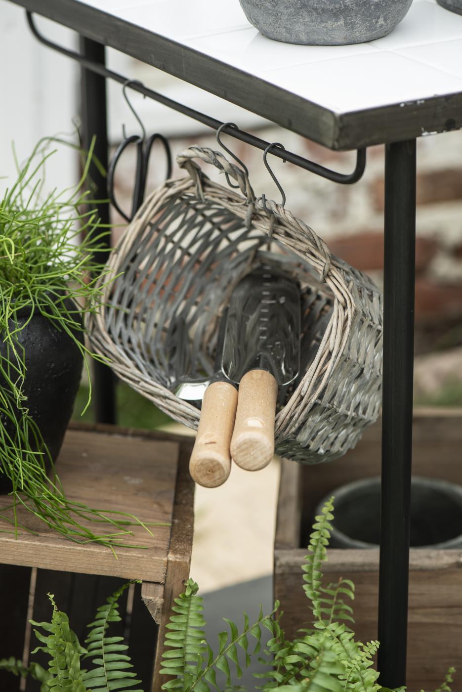 IB Laursen Wandkorb viereckig mit zwei Henkeln 