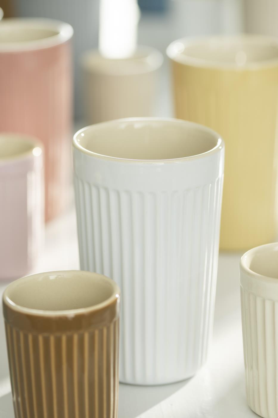 IB Laursen Mynte Cafe Latte Becher Pure White 