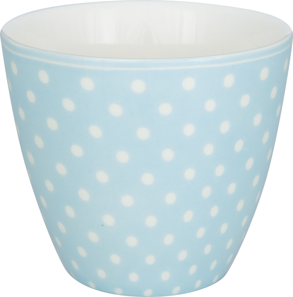 Greengate Latte Cup Dotty Pale Blue 