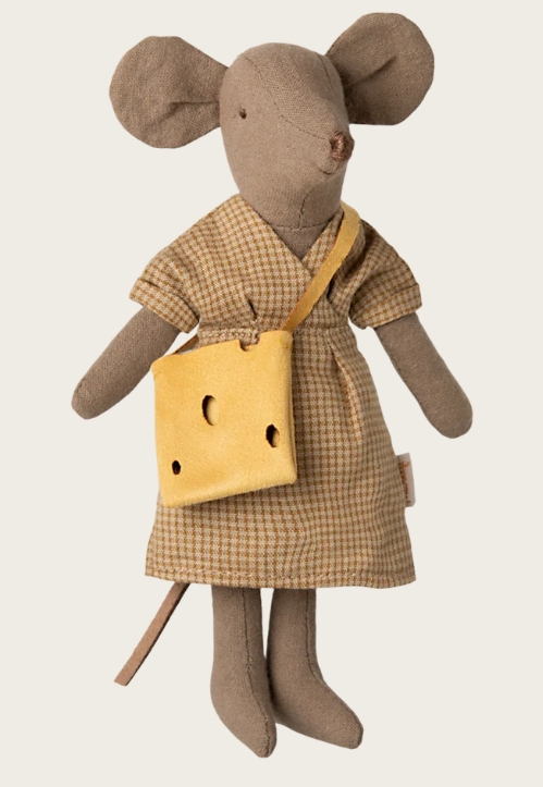 Maileg Zubehör Mäusehaus - Kleid und Tasche Mama Maus