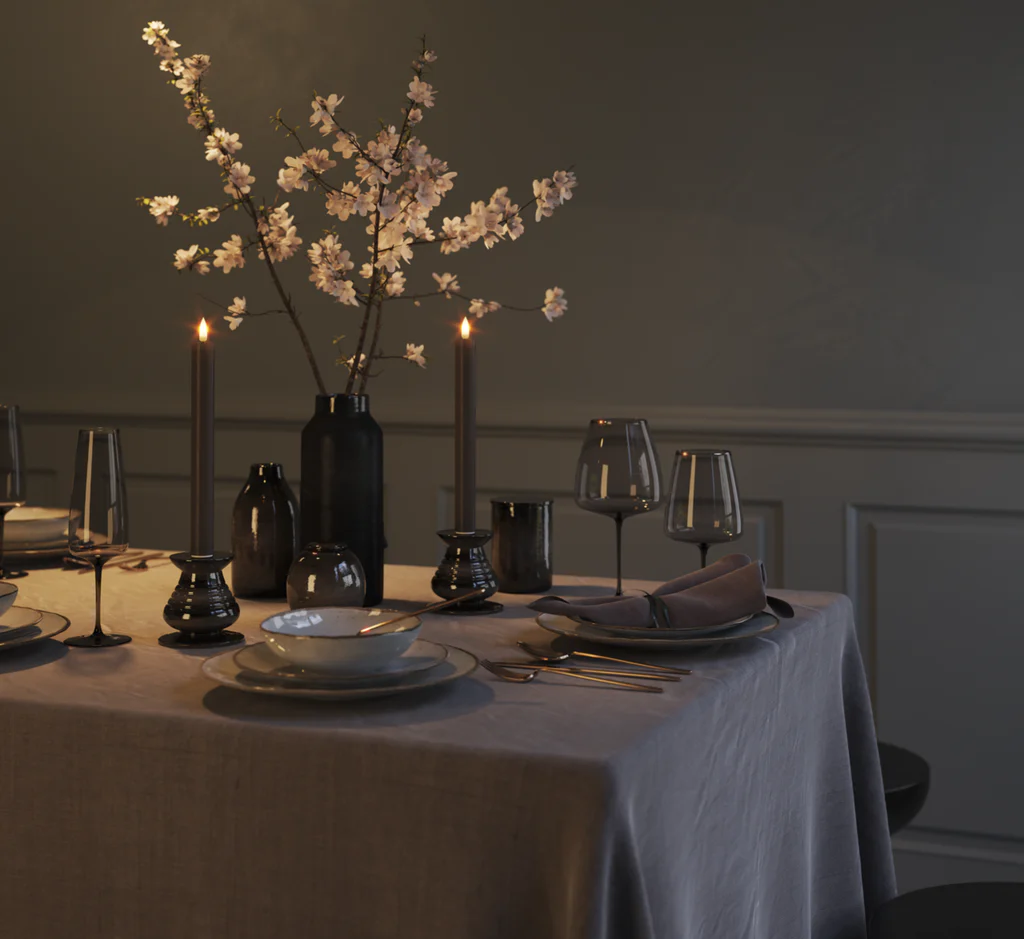 DELUXE HOMEART LED STABKERZEN MOKKA 2 Stück - 15 cm 