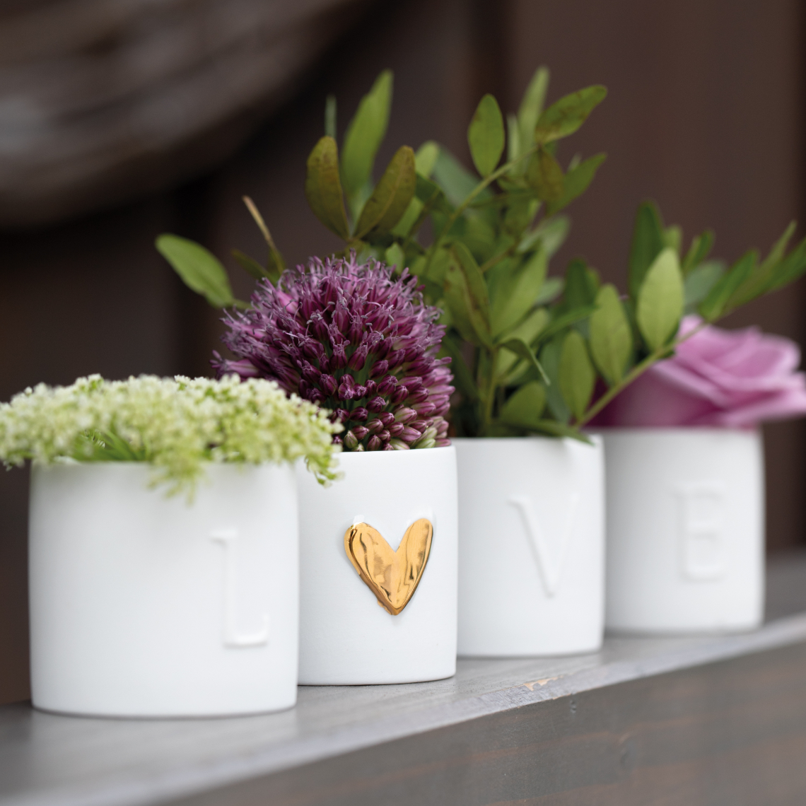 RÄDER TEELICHTHALTER LOVE LICHTER - 4er Set