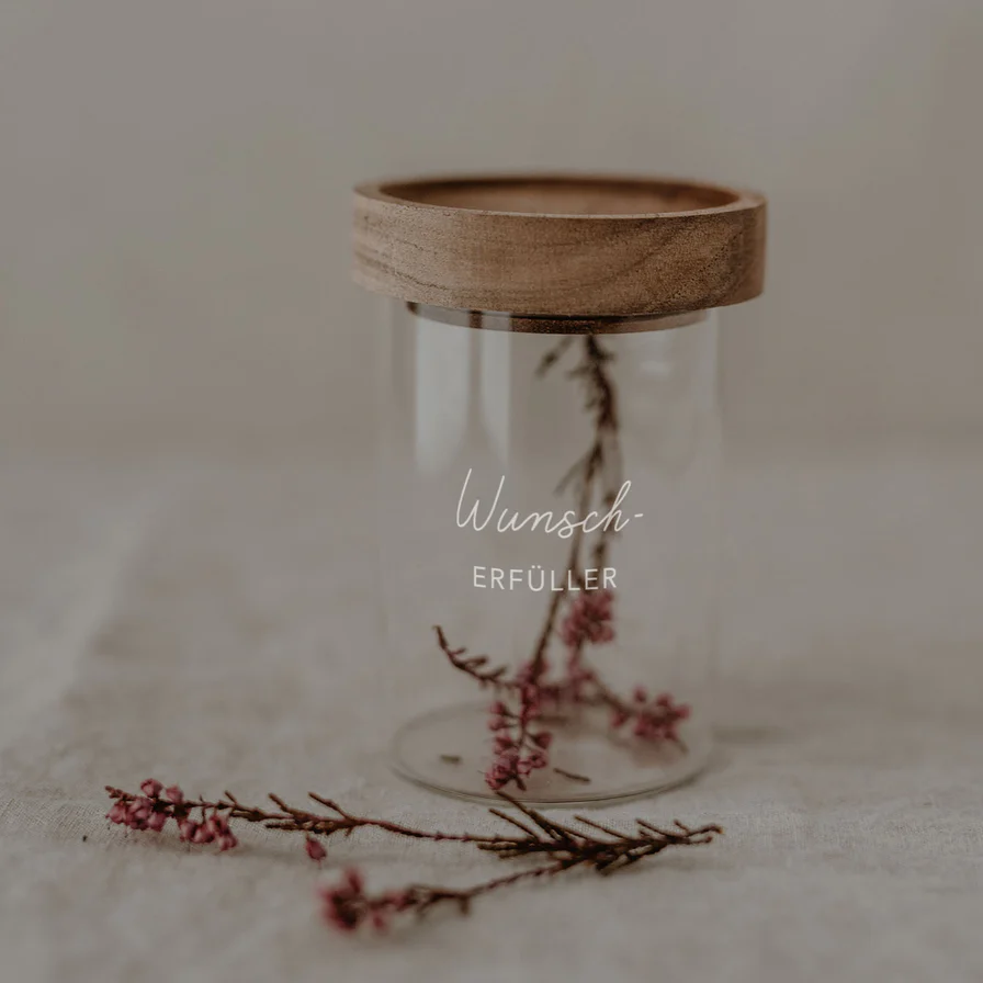 Eulenschnitt Mini Vorratsglas Wunscherfüller 