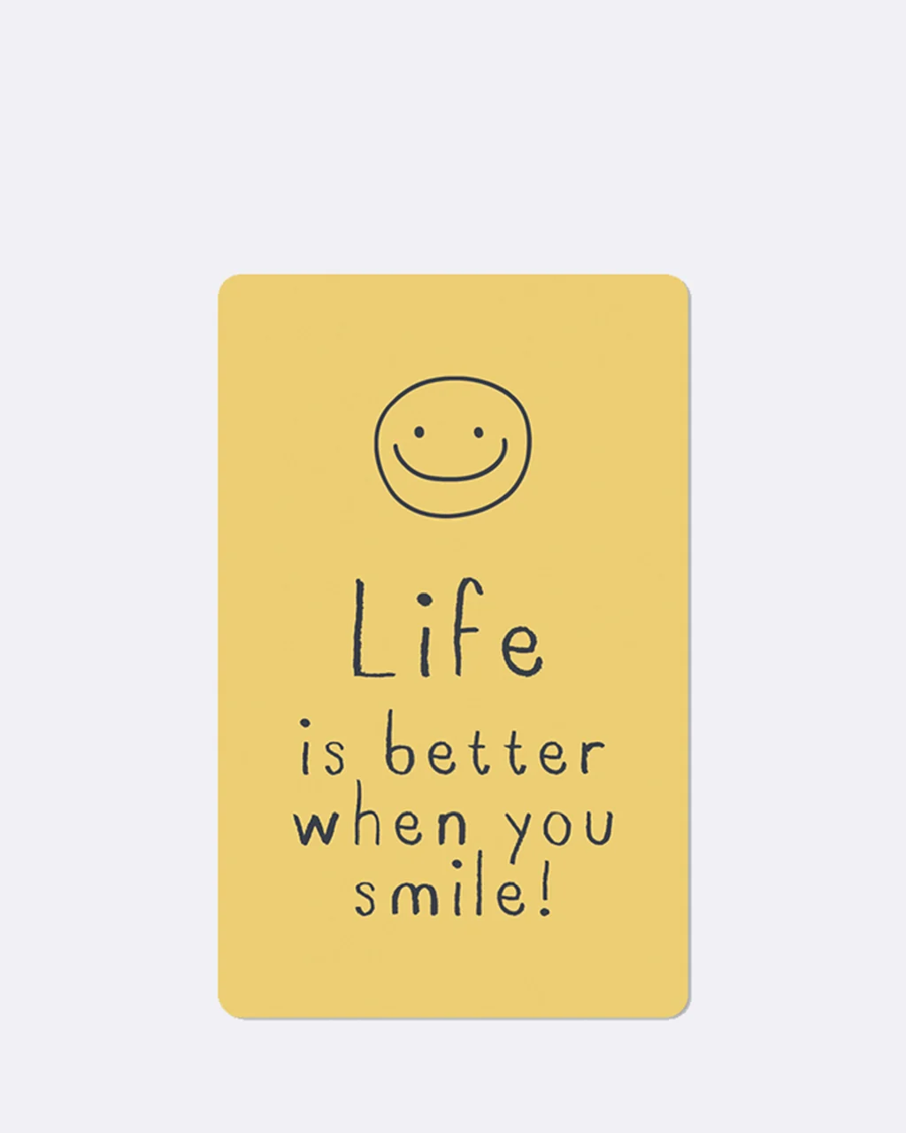 ChicMic Luna Card - Mini Postkarte - Life is better when you smile!