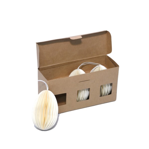 ONLY NATURAL - BIENENWABEN OSTEREIER CREME - 3ER SET    