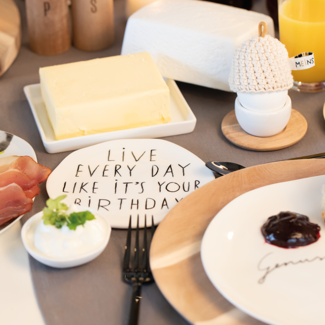 Räder Teller Klein "Live every day like it's your birthday"