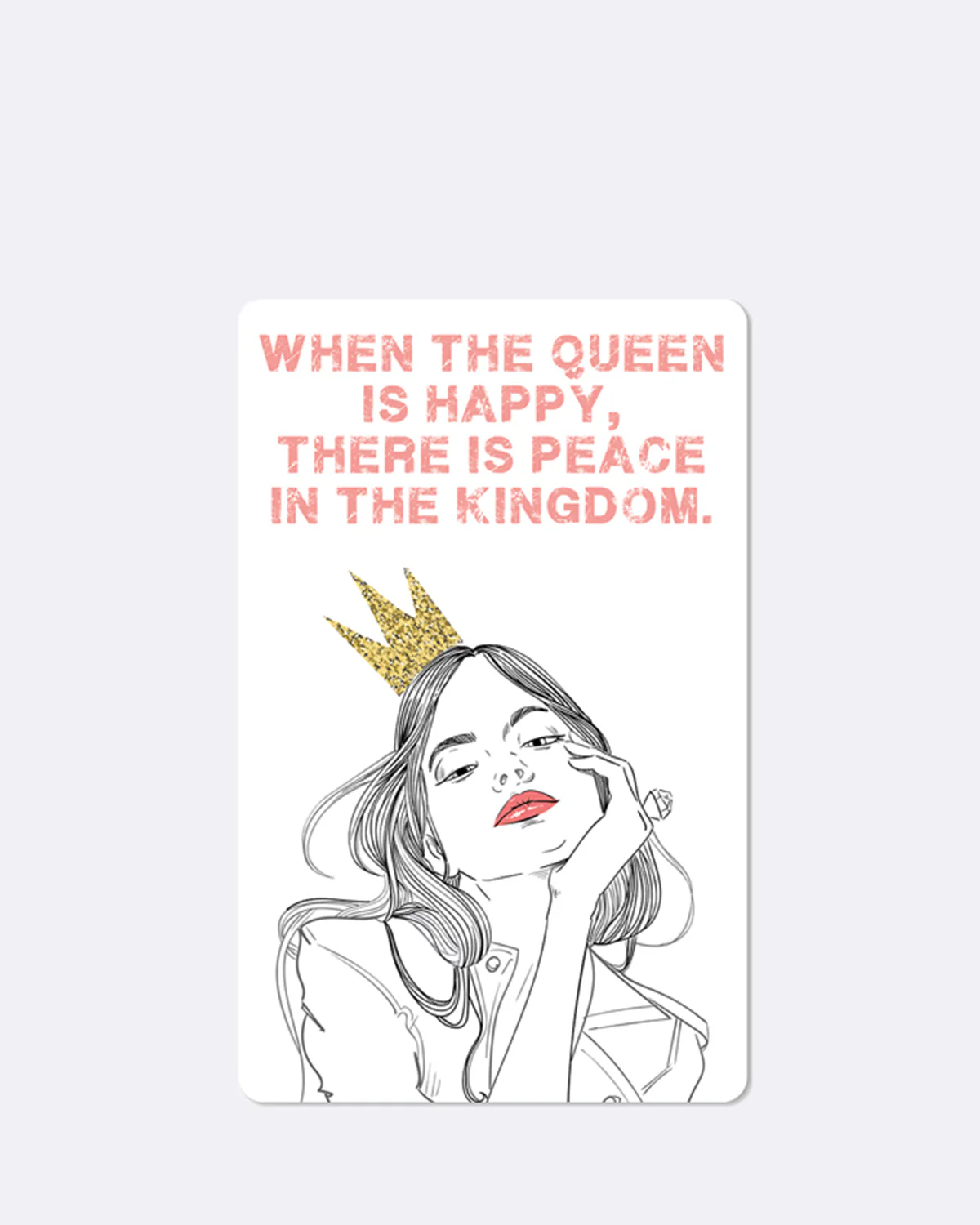 ChicMic Luna Card - Mini Postkarte - Queen
