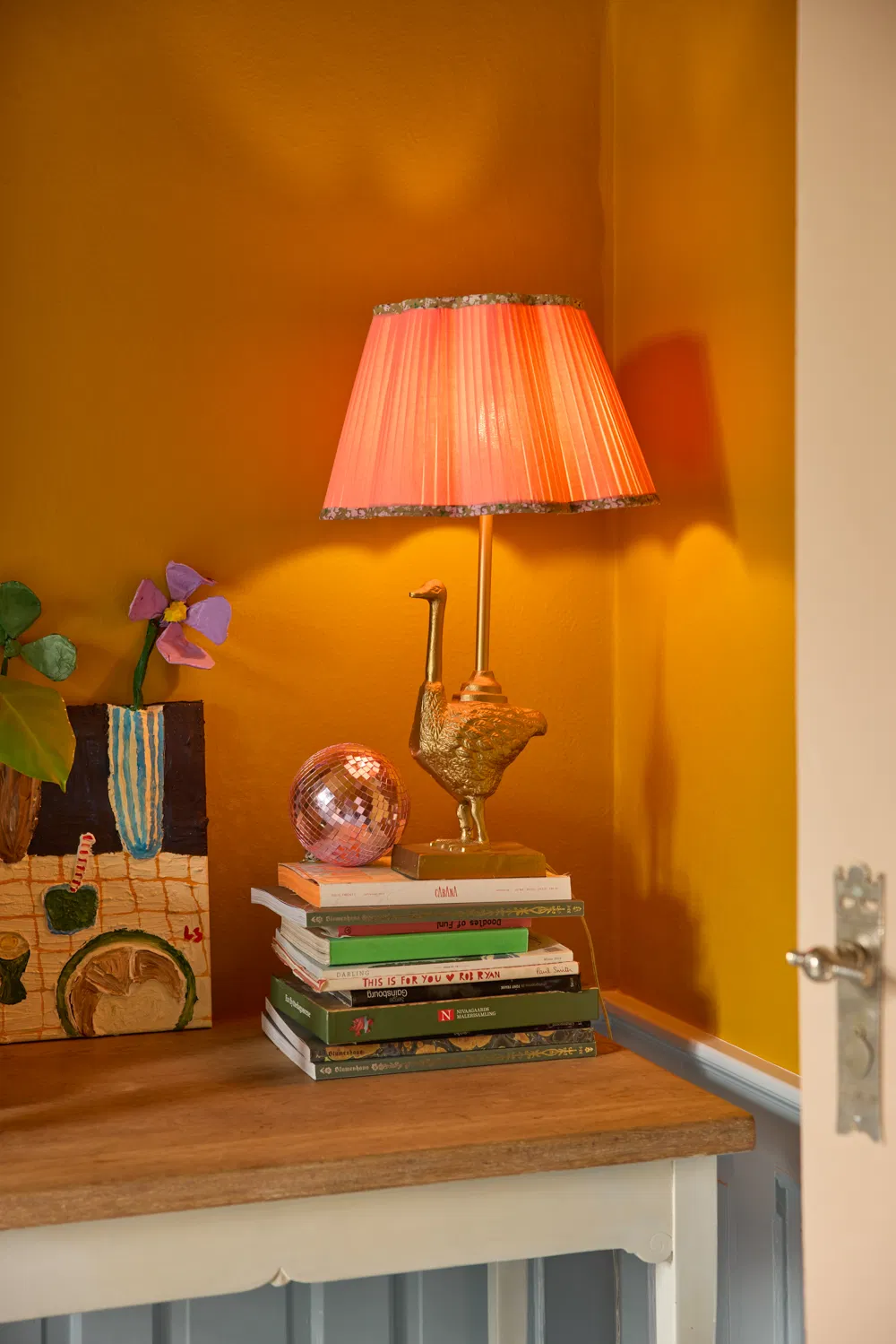 Rice Lampenschirm HELLROSA - Klein 