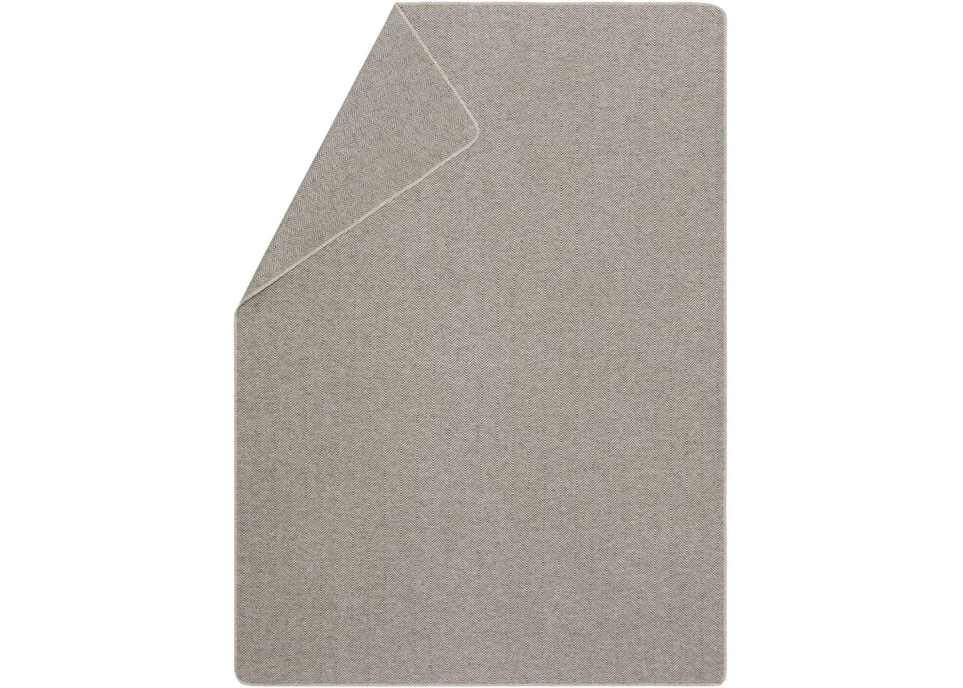 David Fussenegger - SILVRETTA Flanelldecke "Fischgrät"  Braun 