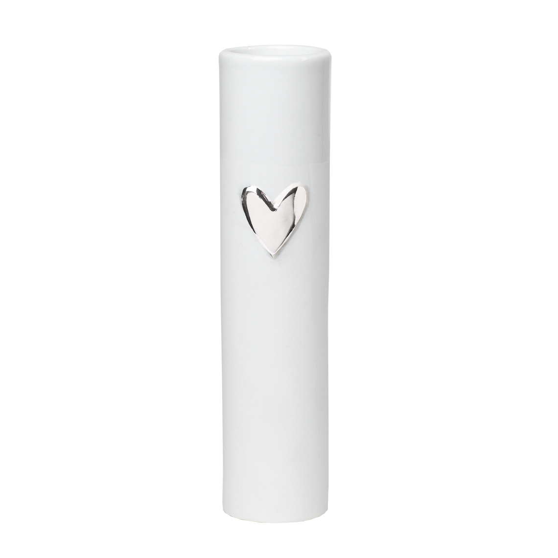 RÄDER VASE - HERZ SILBER