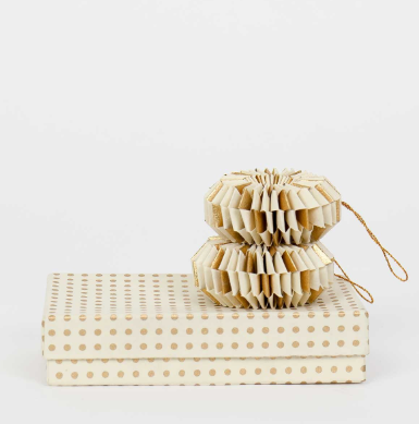 SPIN CHRISTMAS DECORATION - 2 STÜCK IN GESCHENKBOX 