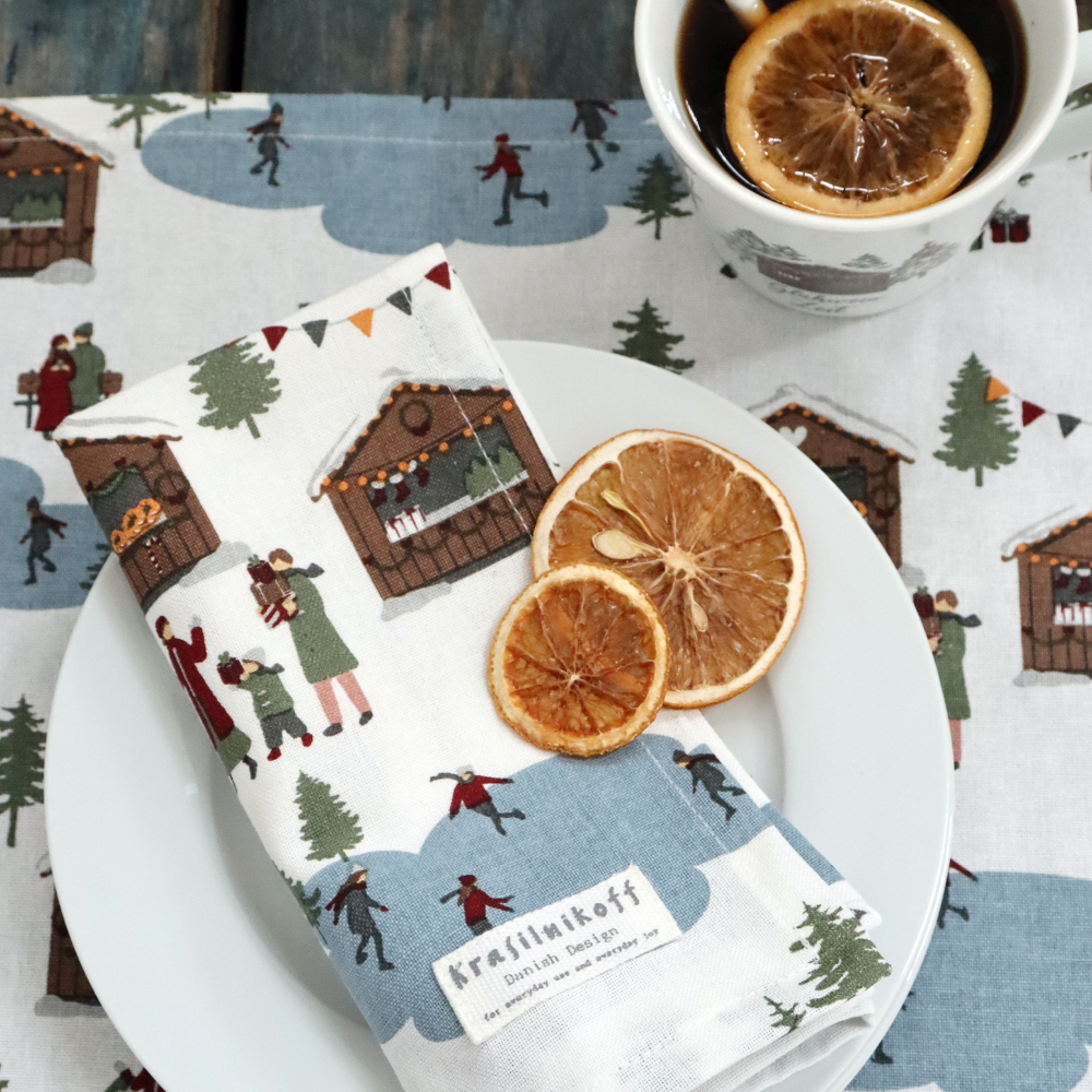 Krasilnikoff Geschirrtuch CHRISTMAS MARKET