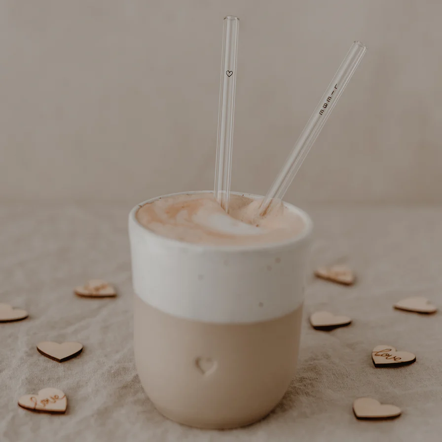 Eulenschnitt Strohhalme Lebe Liebe Lache - Länge 20 cm 