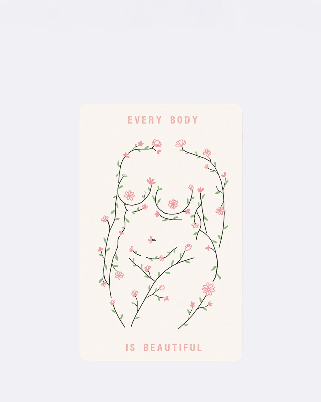 ChicMic Luna Card - Mini Postkarte - Every Body is beautiful
