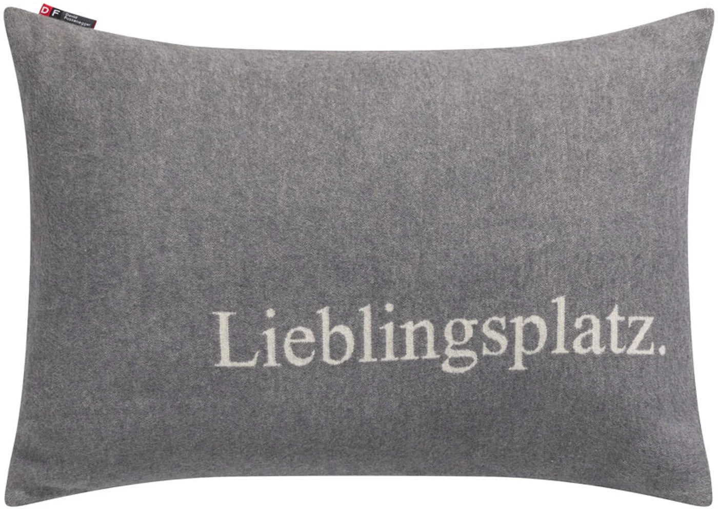David Fussenegger - SILVRETTA KISSENHÜLLE Lieblingsplatz - Farbe Grau - 40 x 60 cm  