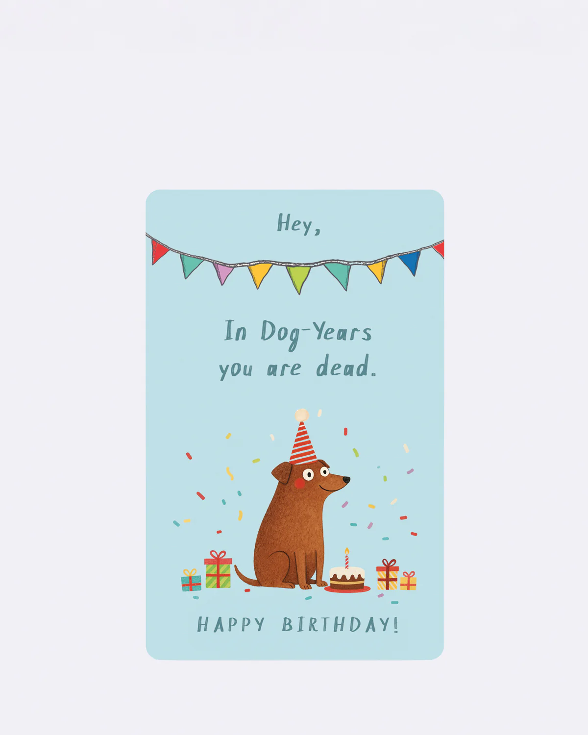 ChicMic Luna Card - Mini Postkarte - IN DOG YEARS YOU ARE DEAD