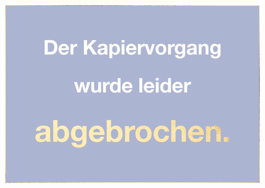 Cityproduct - Postkarte - Der Kapiervorgang wurde leider abgebrochen.