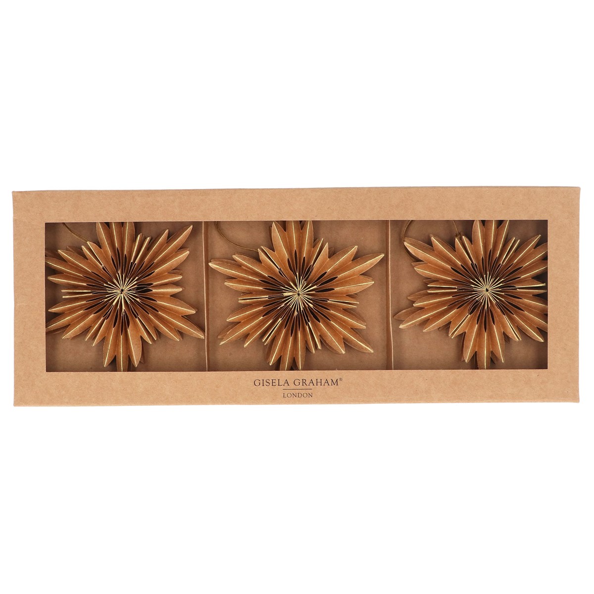 GISELA GRAHAM - BOX/3 - PAPIERAUFHÄNGER STERN NATUR
