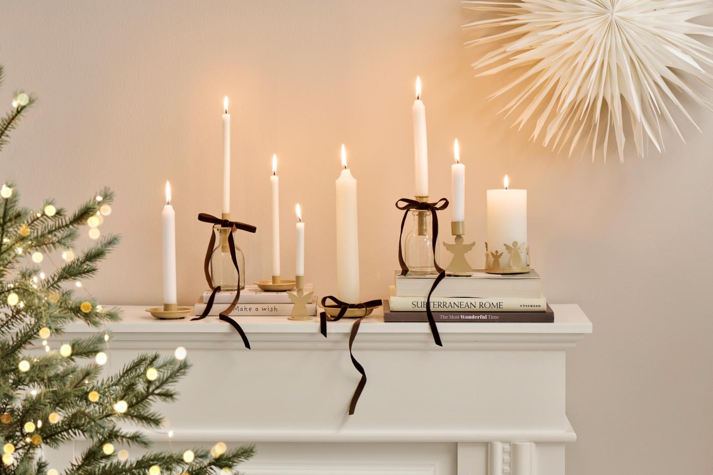 IB LAURSEN KERZENHALTER BEIGE FÜR KERZE Ø 1,3 cm      