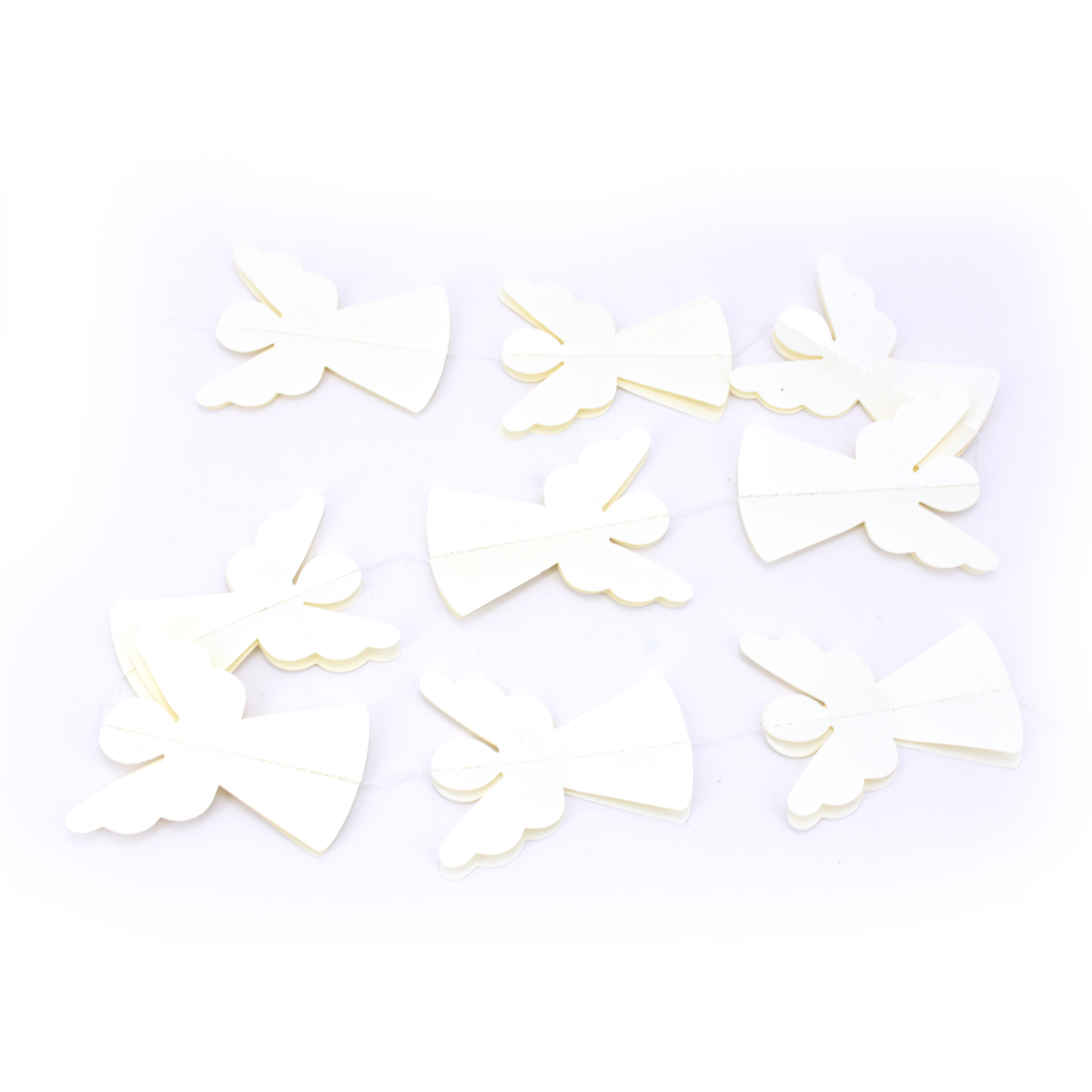 ONLY NATURAL - GIRLANDE ENGEL PAPIER - LÄNGE 100 cm 