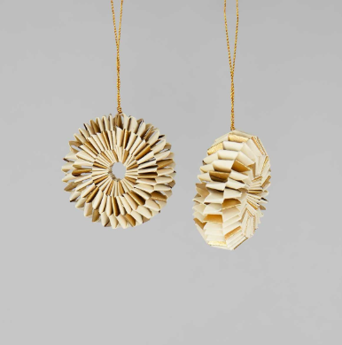 SPIN CHRISTMAS DECORATION - 2 STÜCK IN GESCHENKBOX 