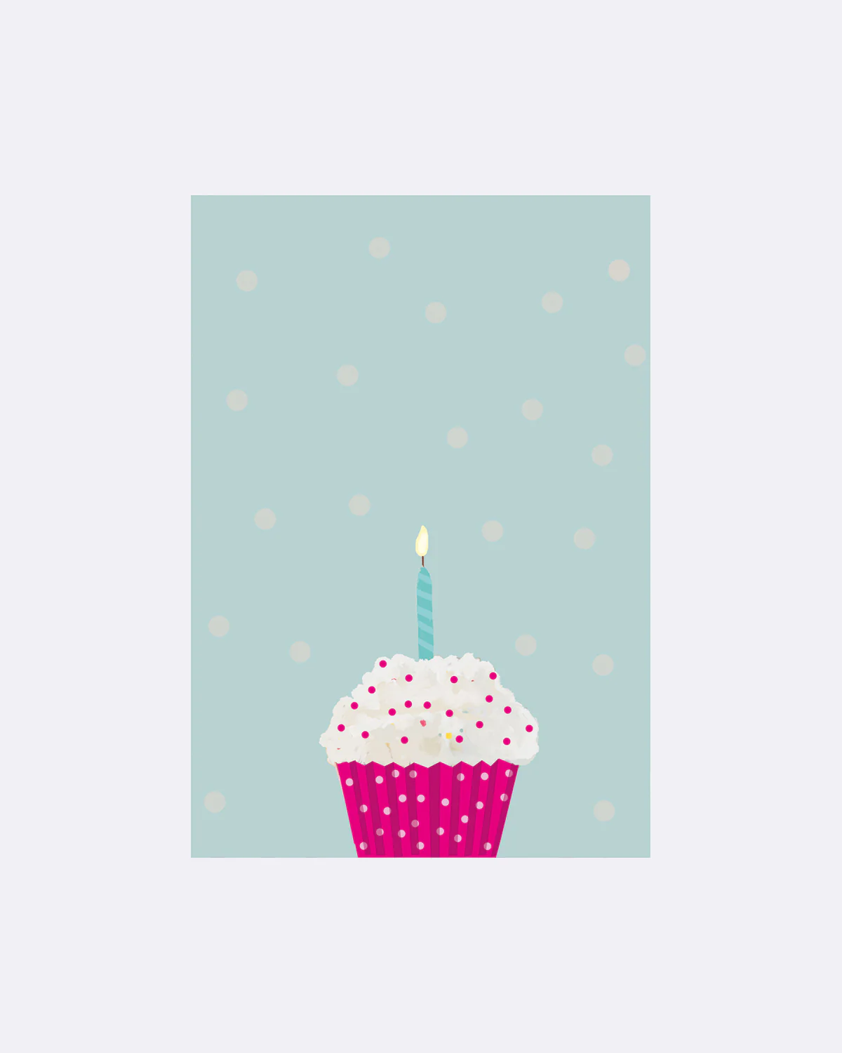 ChicMic YAY Postkarte - MUFFIN - KERZE 