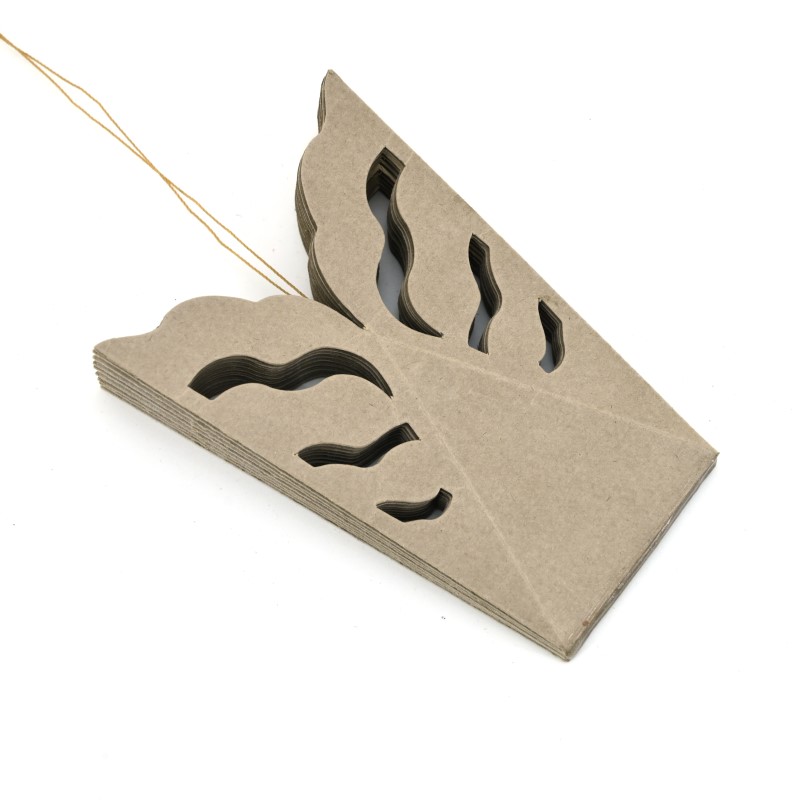 ONLY NATURAL - PAPIER SCHNEEFLOCKE ZUM HÄNGEN  - NATUR  - DURCHMESSER 23 cm   