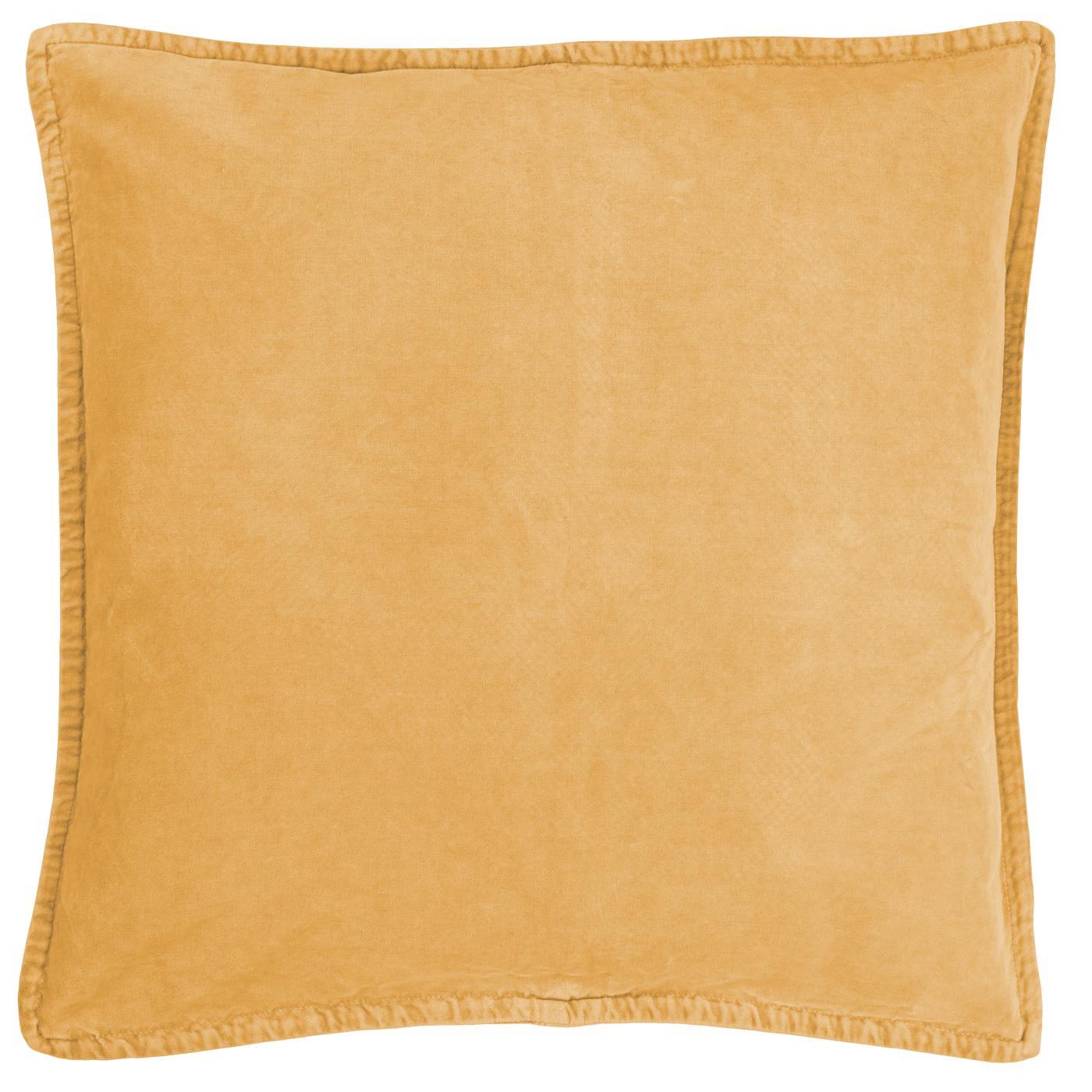 IB LAURSEN KISSENBEZUG VELOURS LEMON, 50 x 50 cm 
