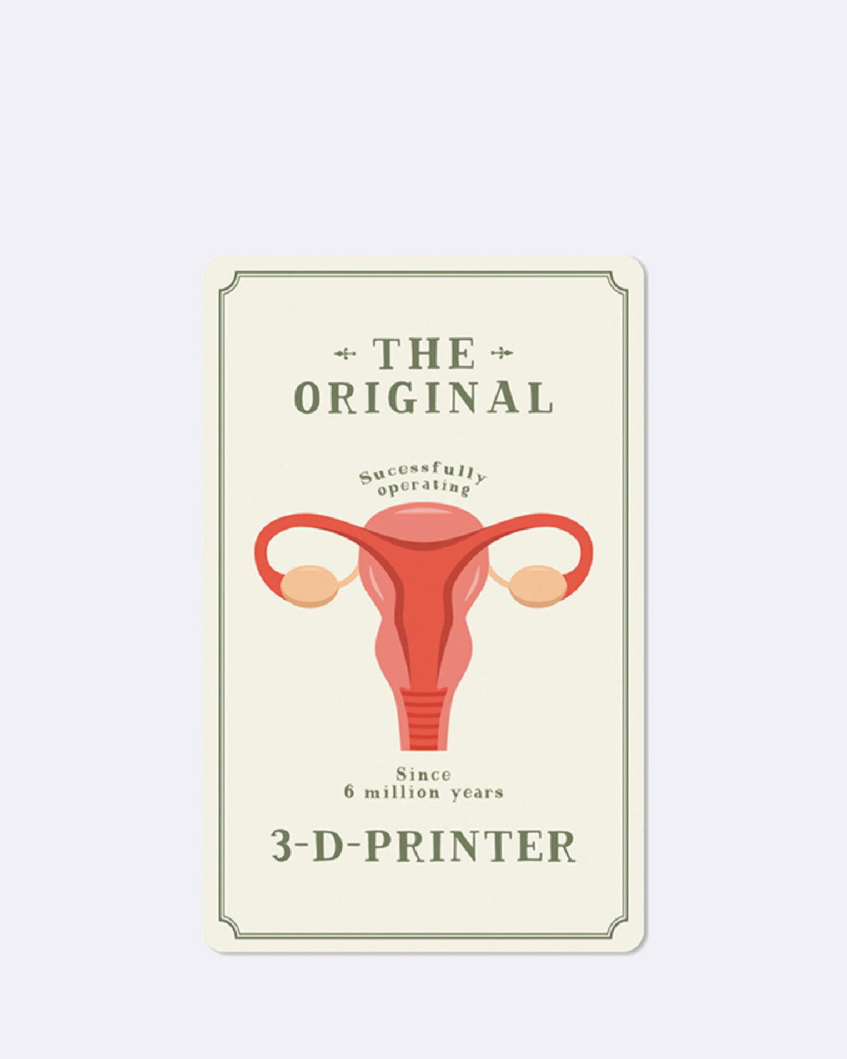 ChicMic Luna Card - Mini Postkarte - The Original 3 D Printer