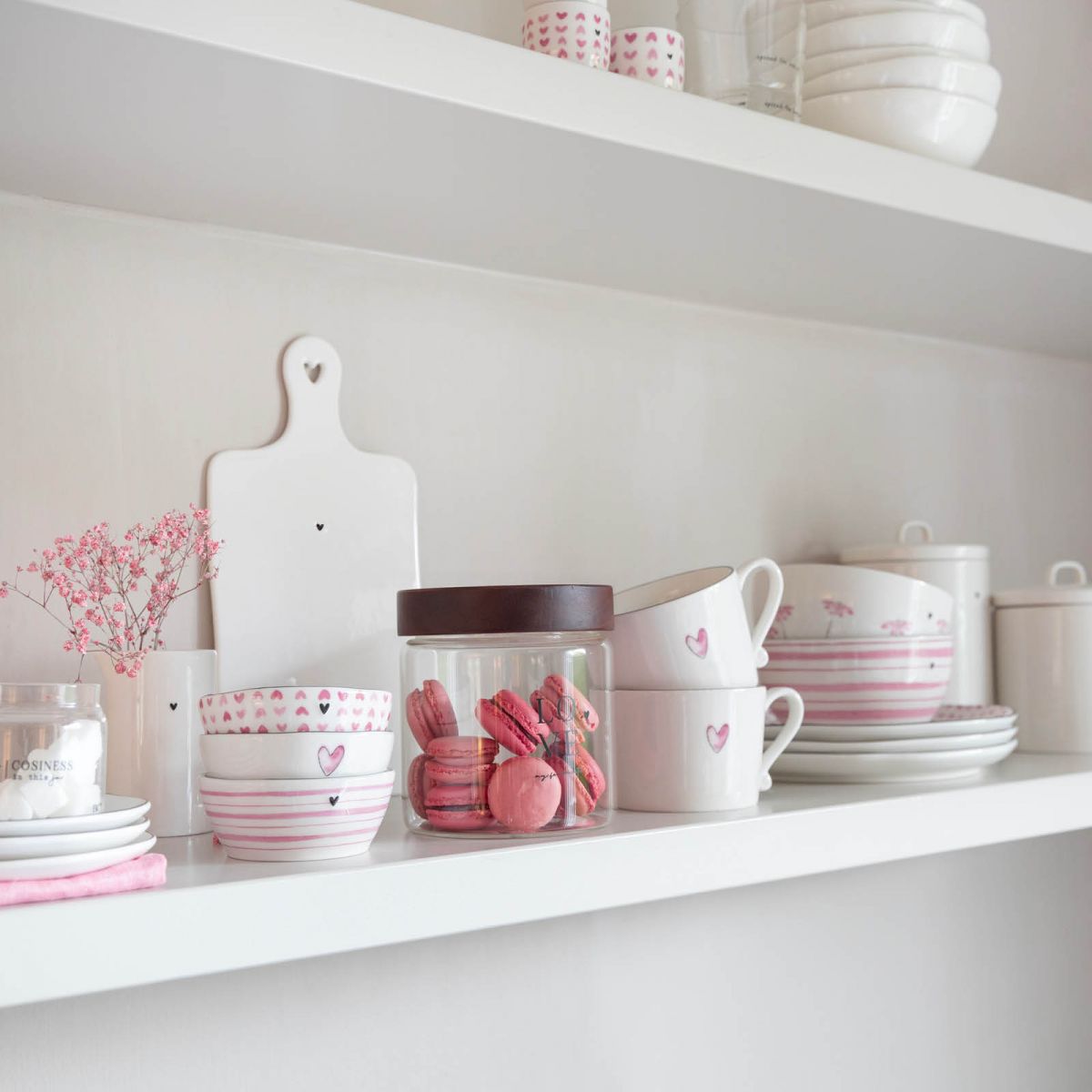 Bastion Collections Tasse - rosa Herz