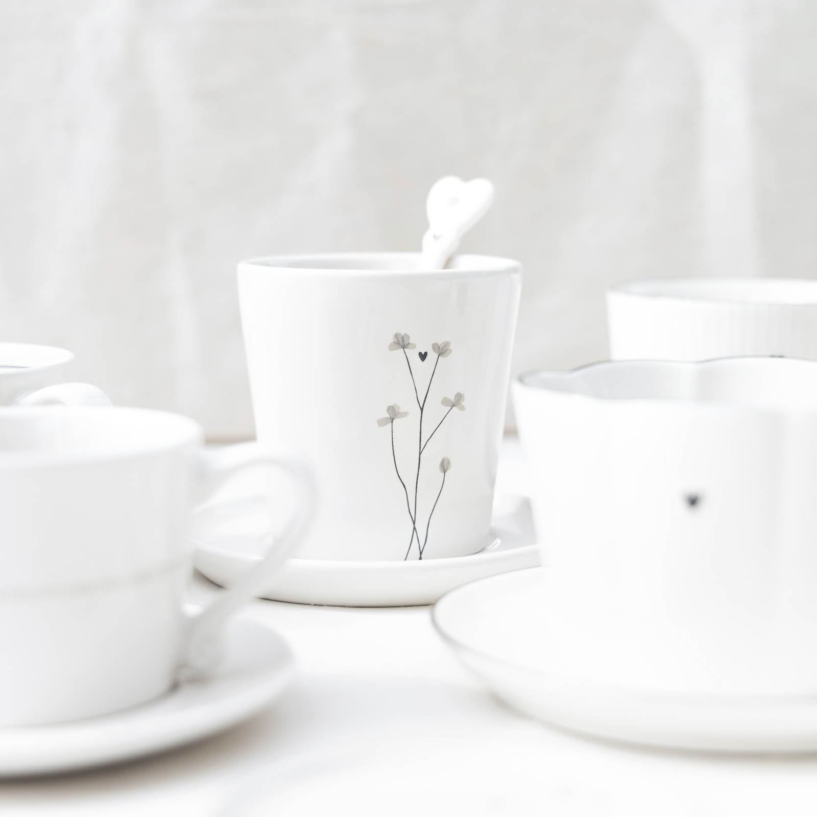 Bastion Collections Tasse Small - Little Bows in Titane