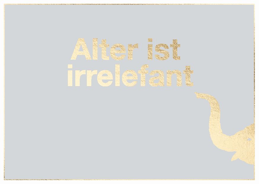 Cityproduct - Postkarte - Alter ist irrelefant
