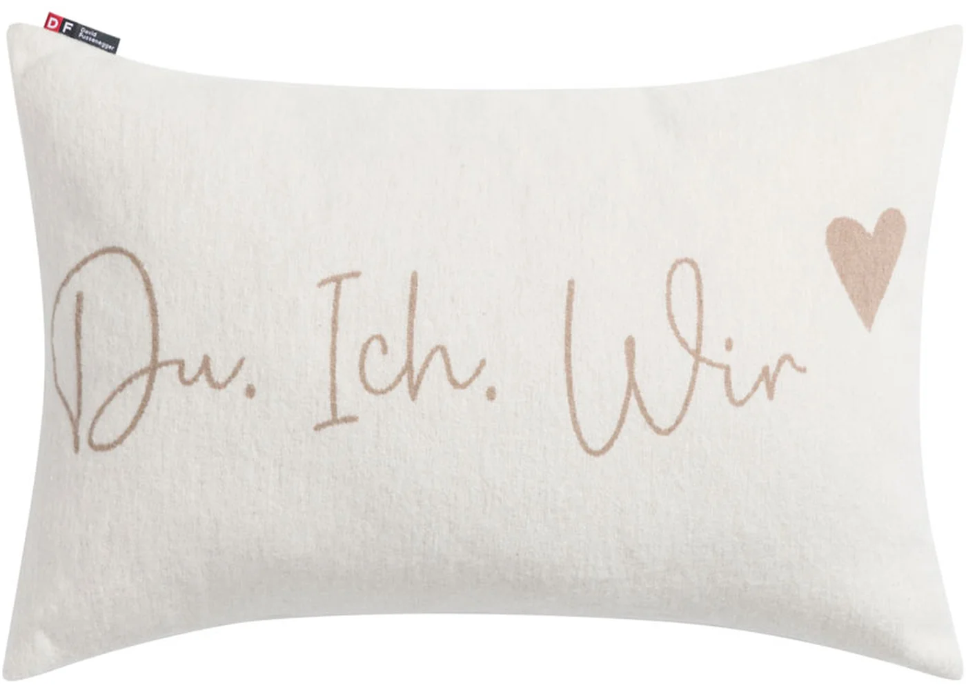 David Fussenegger - SILVRETTA KISSENHÜLLE "Du, Ich, Wir" - Rohweiß