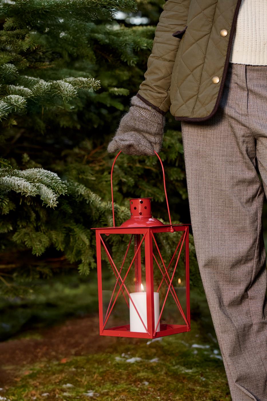 IB LAURSEN LATERNE GROSS ROT