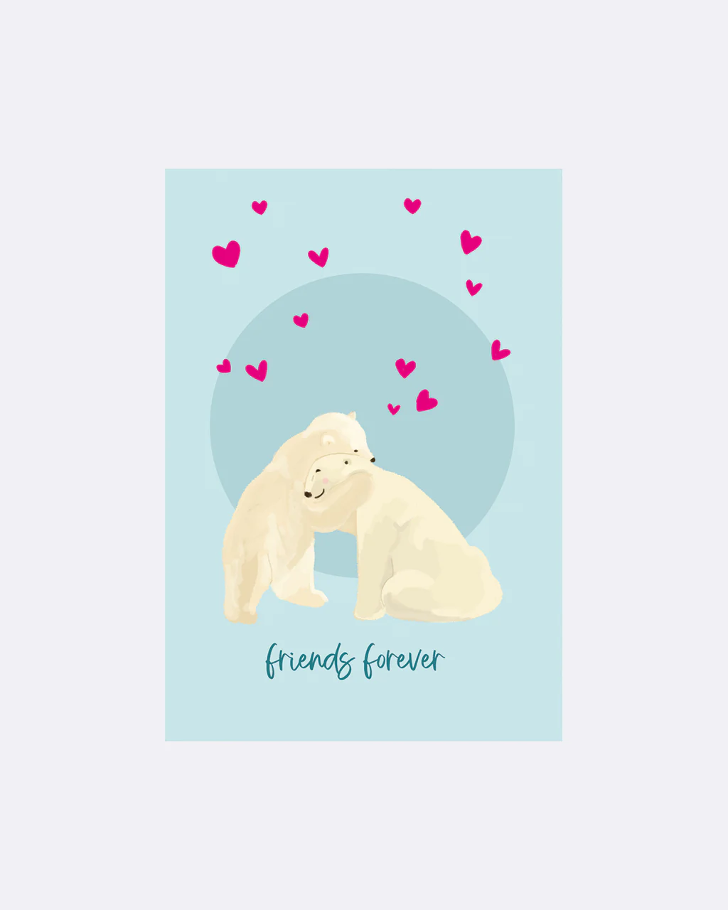 ChicMic YAY Postkarte - Friends forever Eisbären