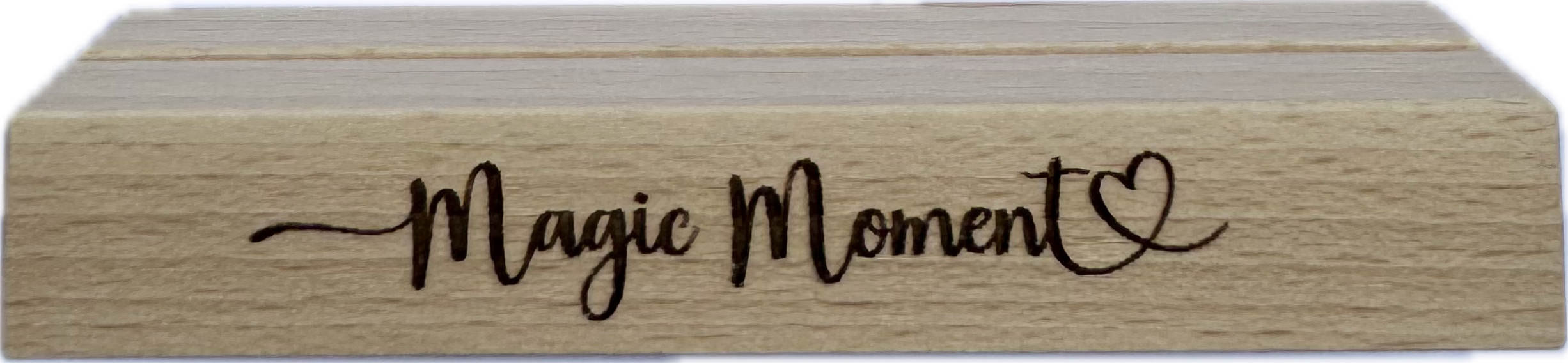 Herz im Holz - Foto- und Kartenständer Magic Moment 