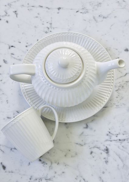 Greengate Alice White Tasse