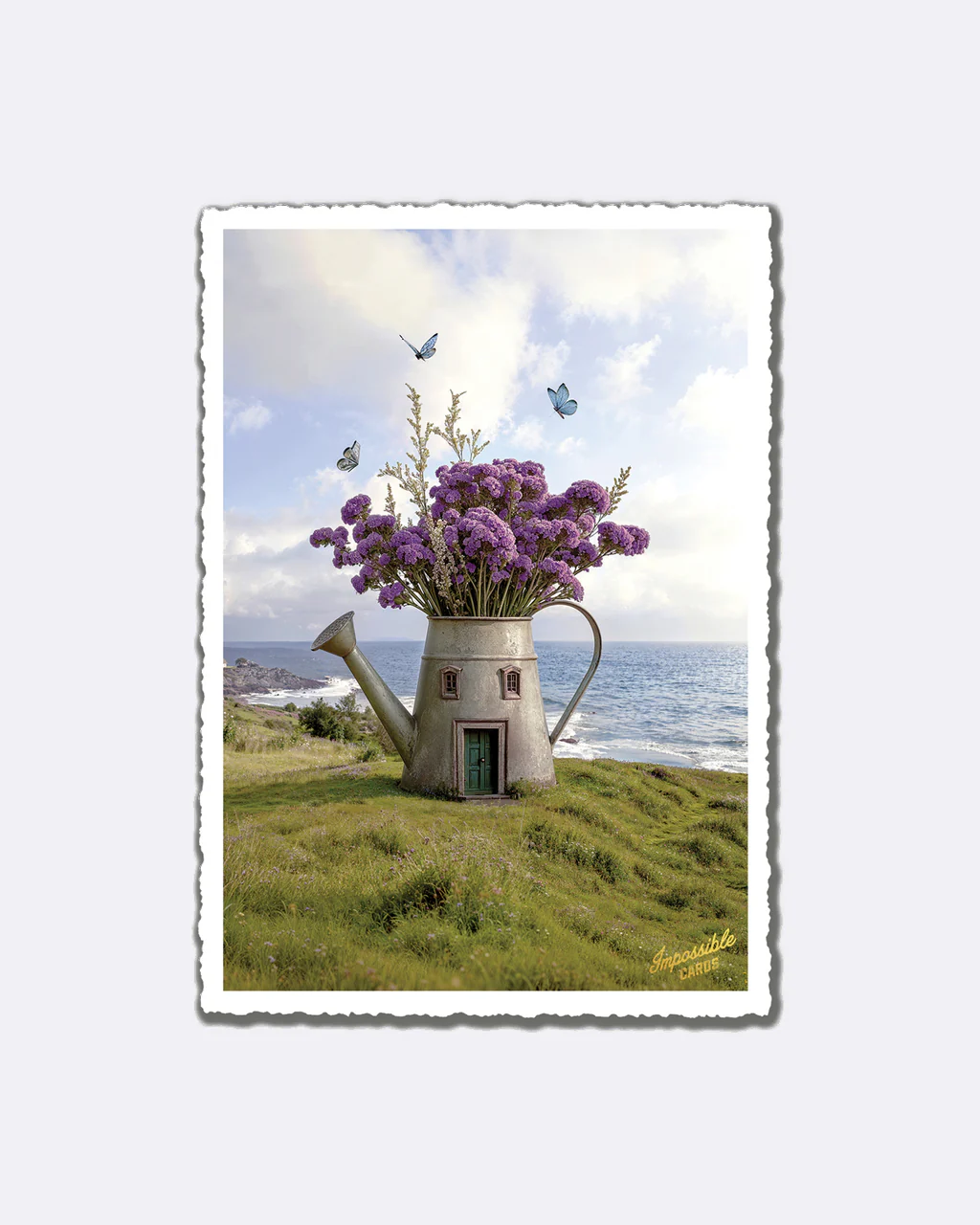 ChicMic Impossible Postkarte - Gießkanne Blumen