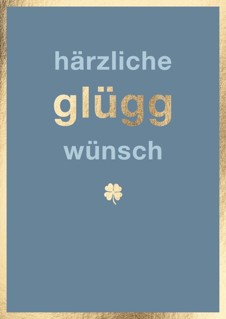 Cityproduct - Postkarte - härzliche glüggwünsch
