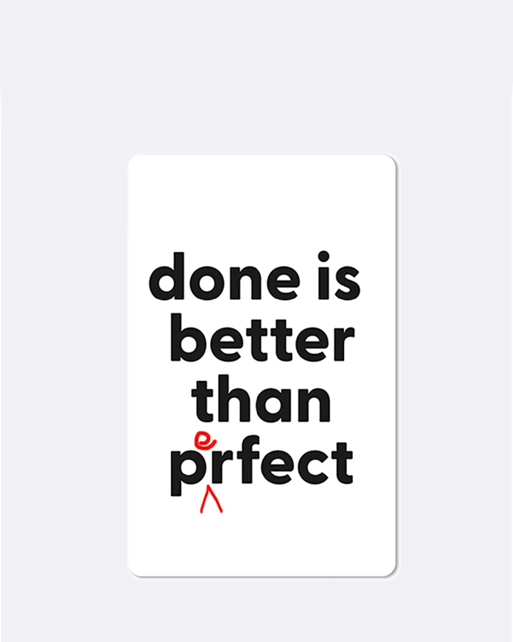 ChicMic Luna Card - Mini Postkarte - Done is better than perfect