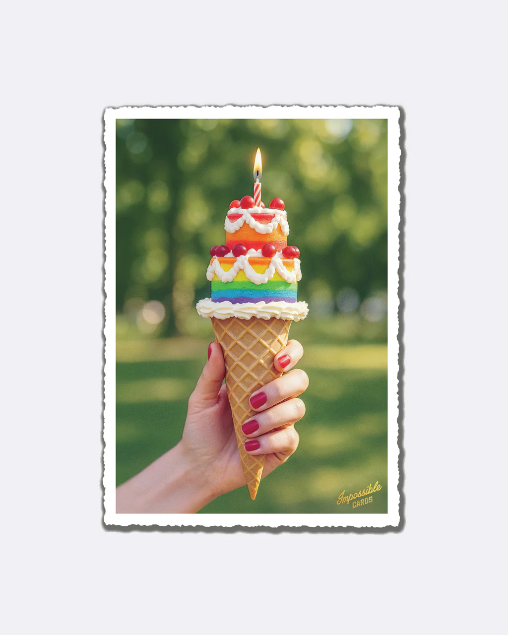 ChicMic Impossible Postkarte - Eis Torte