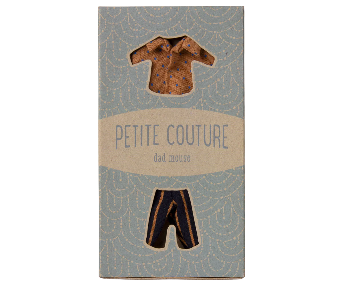 Maileg Zubehör Mäusehaus - Hemd und gestreifte Hose - Papa Maus 